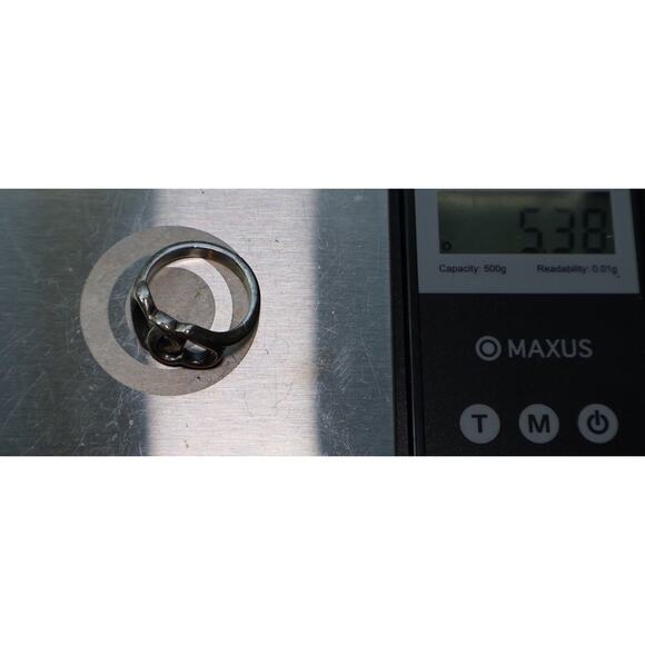 James Avery 925 Linked Hearts Ring Size 7 / 5.38G - Picture 6 of 6